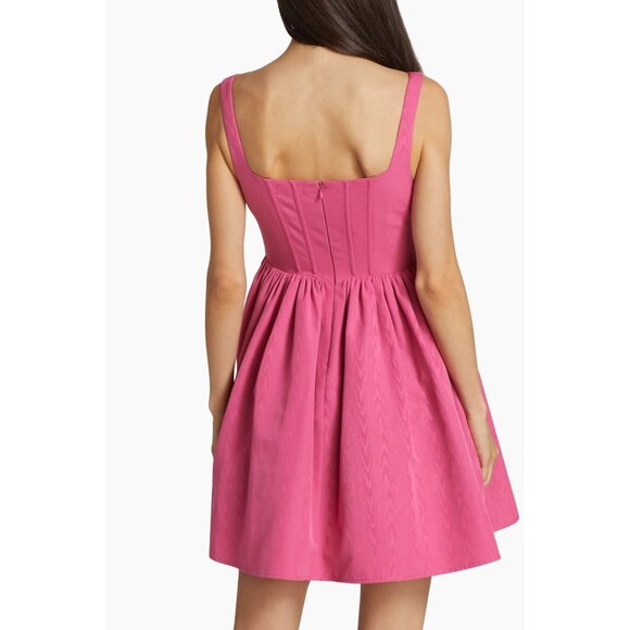 NWOT Staud Landscape Corset pink Mini dress size 10 - Picture 2 of 10
